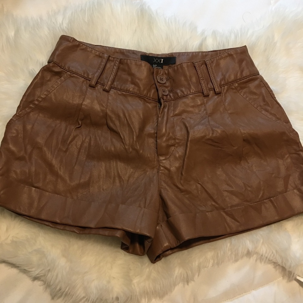 Forever 21 Faux Leather Shorts